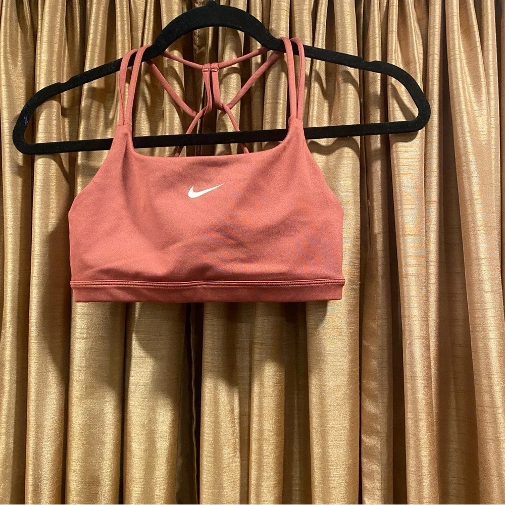 Nike Coral Strappy Sports‎ Bra Dri-FIT Size S